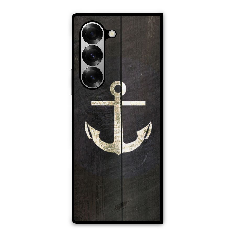 Wood Anchor Metal Back Case for Galaxy Z Fold6