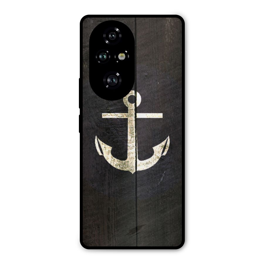 Wood Anchor Metal Back Case for Honor 200 Pro