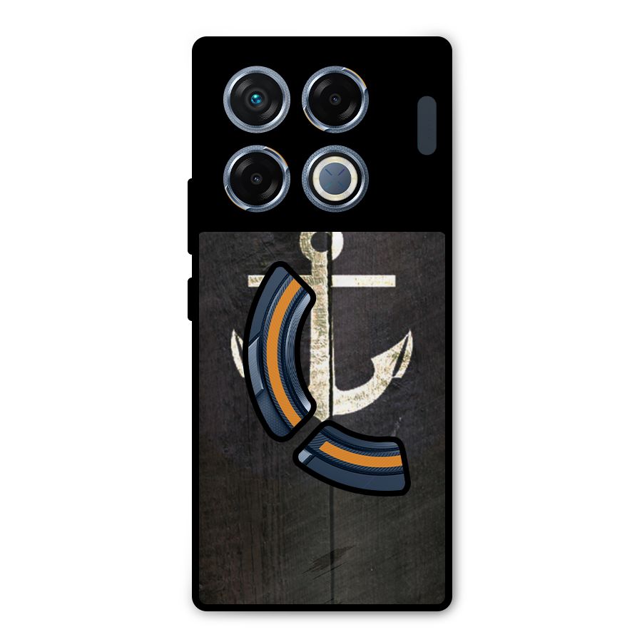 Wood Anchor Metal Back Case for Infinix GT 20 Pro