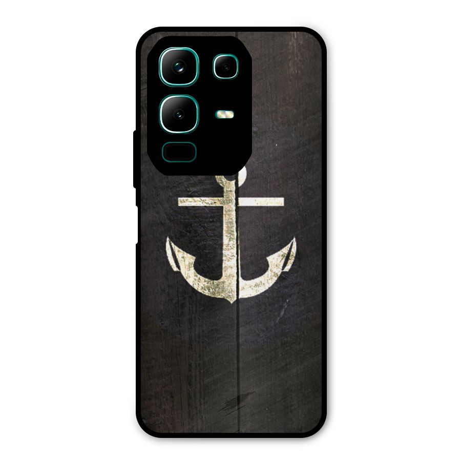 Wood Anchor Metal Back Case for Infinix Note 50x