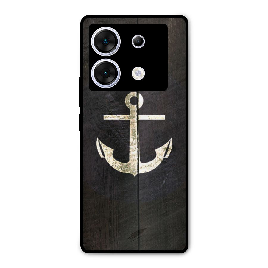 Wood Anchor Metal Back Case for Infinix Zero 30 5G