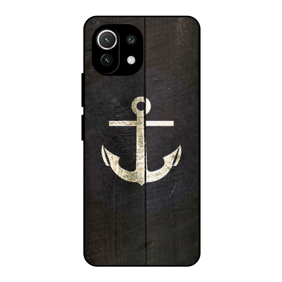 Wood Anchor Metal Back Case for Mi 11 Lite NE 5G