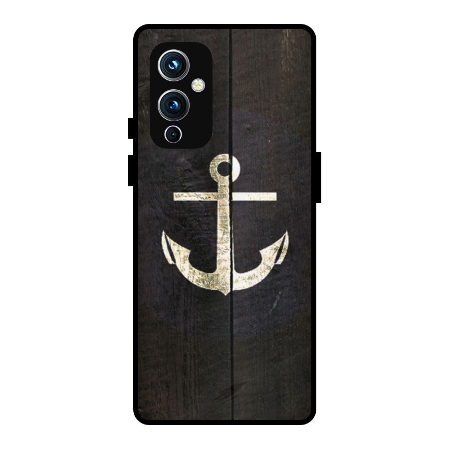 Wood Anchor Metal Back Case for OnePlus 9