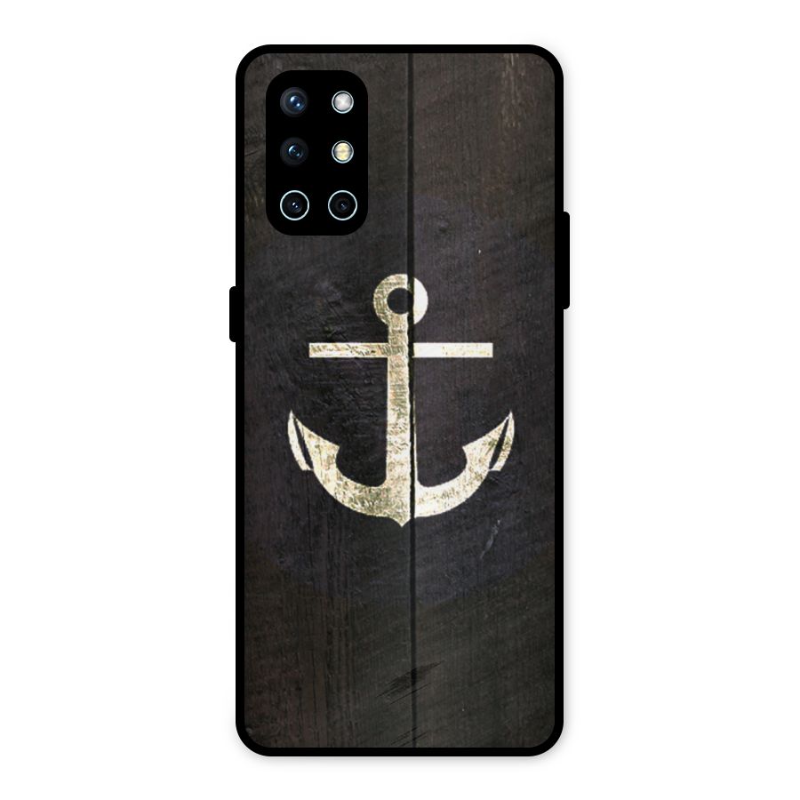 Wood Anchor Metal Back Case for OnePlus 9R