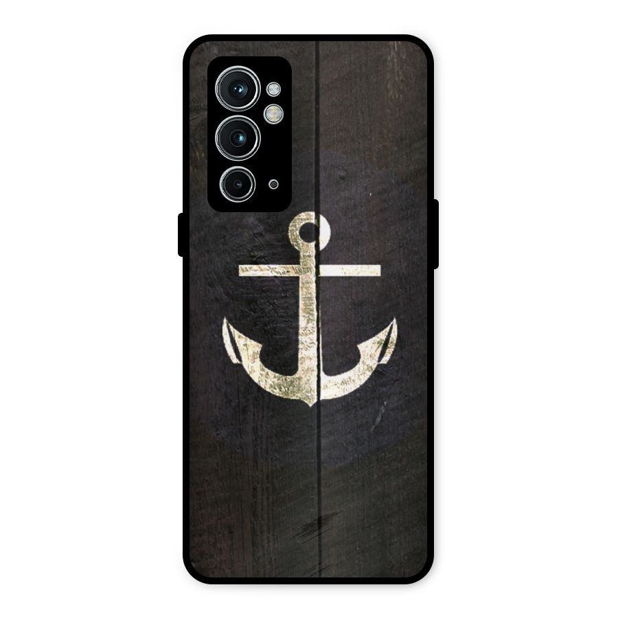 Wood Anchor Metal Back Case for OnePlus 9RT 5G
