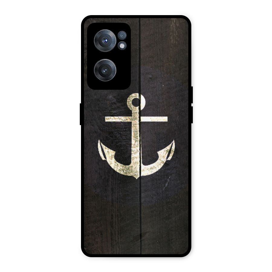Wood Anchor Metal Back Case for OnePlus Nord CE 2 5G