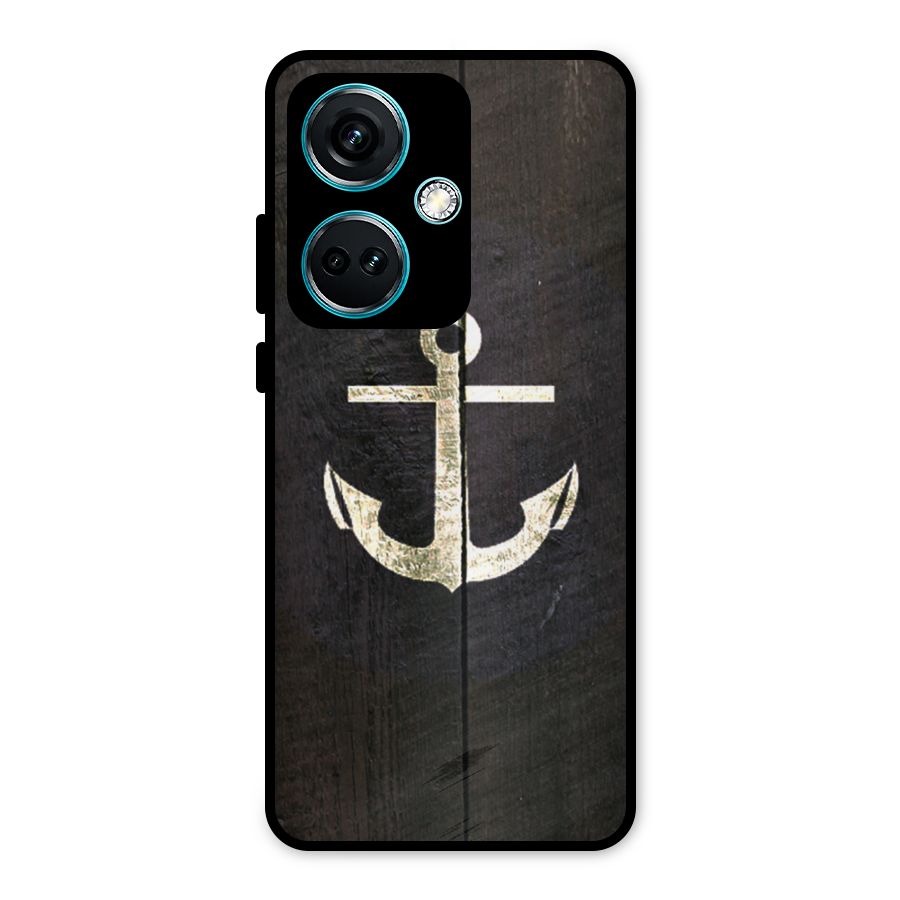 Wood Anchor Metal Back Case for OnePlus Nord CE 3 5G