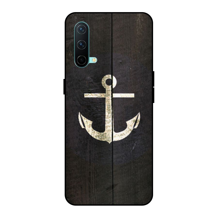 Wood Anchor Metal Back Case for OnePlus Nord CE 5G