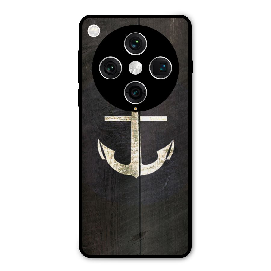 Wood Anchor Metal Back Case for Oppo Find X8 Pro
