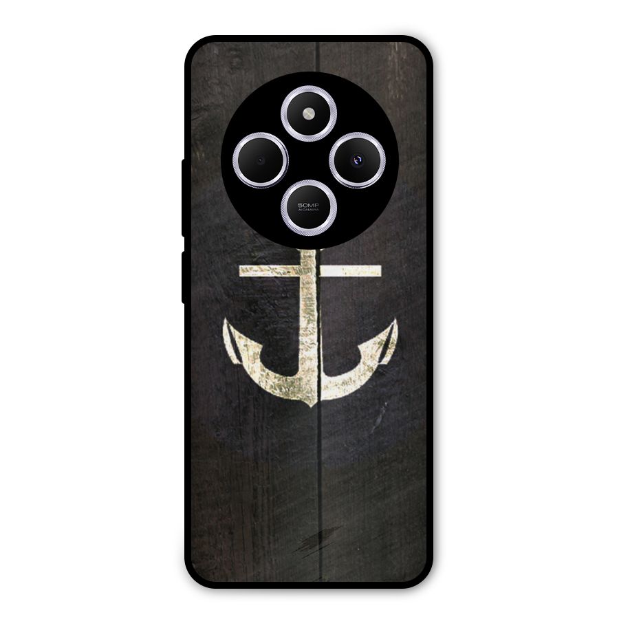 Wood Anchor Metal Back Case for Poco C75 5G