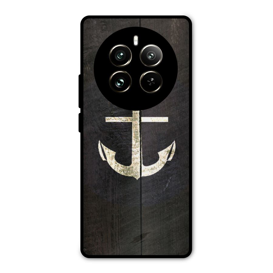 Wood Anchor Metal Back Case for Realme 12 Pro