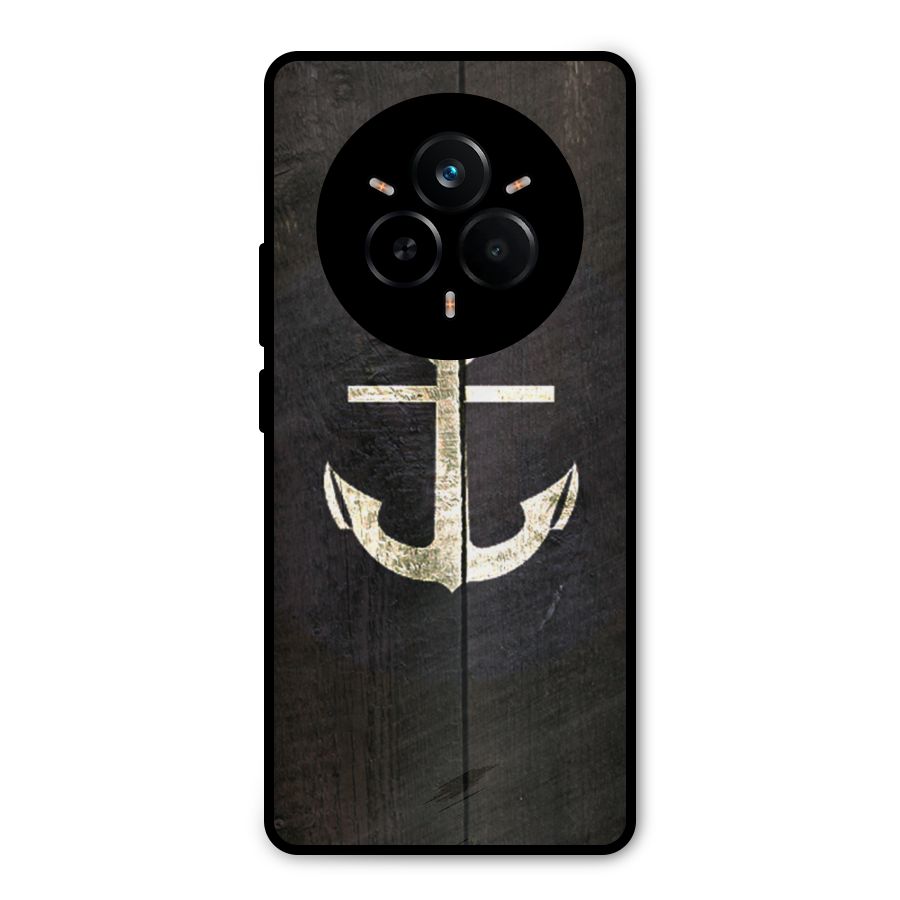 Wood Anchor Metal Back Case for Realme 14 Pro