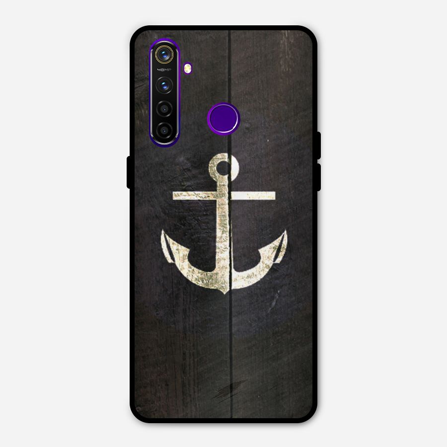 Wood Anchor Metal Back Case for Realme 5 Pro