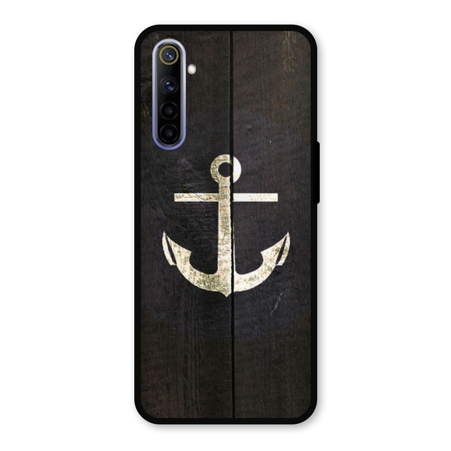 Wood Anchor Metal Back Case for Realme 6i