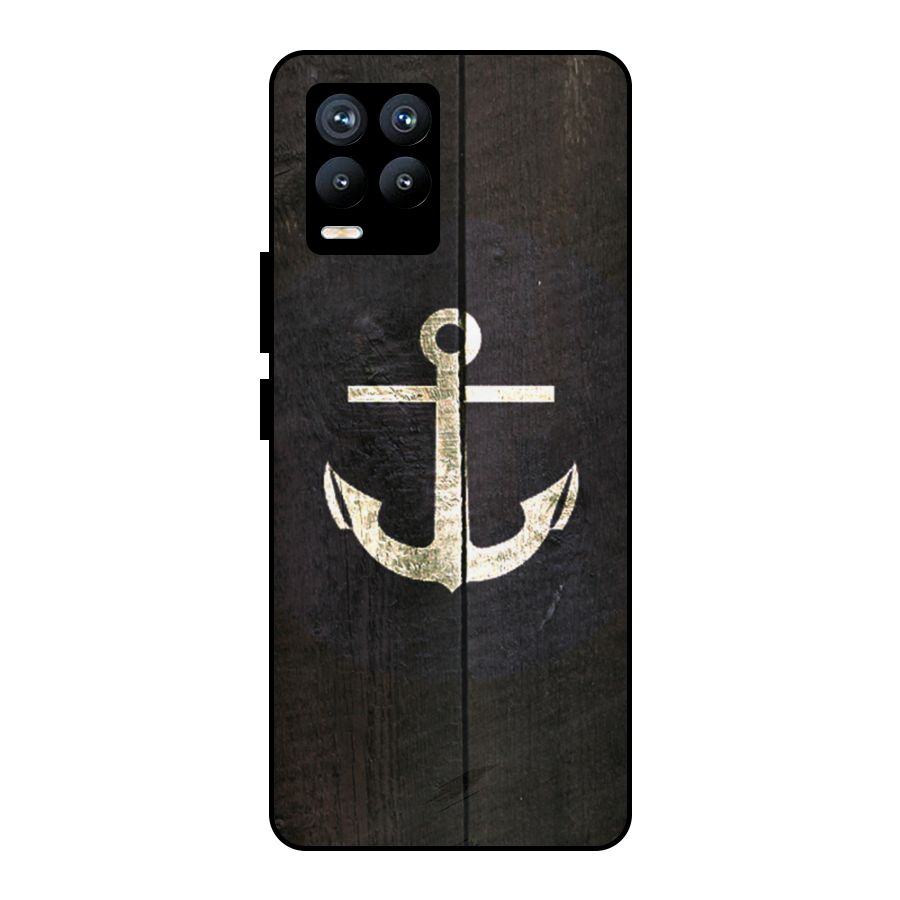 Wood Anchor Metal Back Case for Realme 8