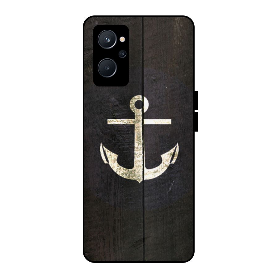 Wood Anchor Metal Back Case for Realme 9i 5G