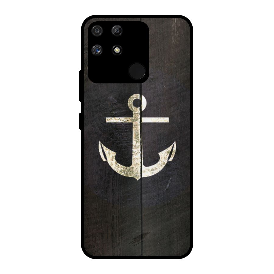 Wood Anchor Metal Back Case for Realme Narzo 50A