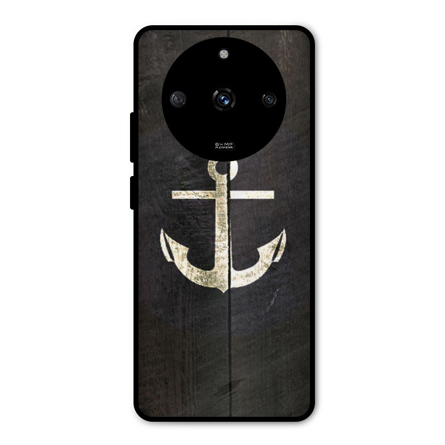 Wood Anchor Metal Back Case for Realme Narzo 60 5G