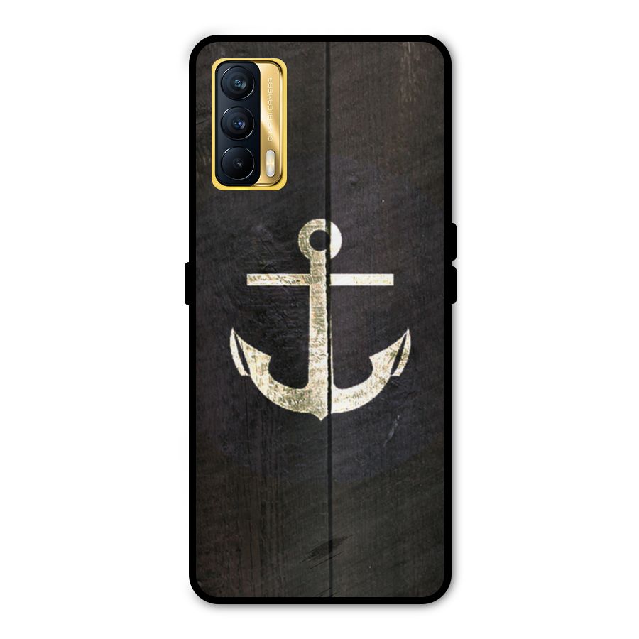 Wood Anchor Metal Back Case for Realme X7