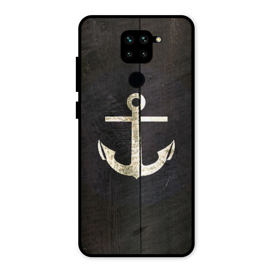 Wood Anchor Metal Back Case for Redmi Note 9