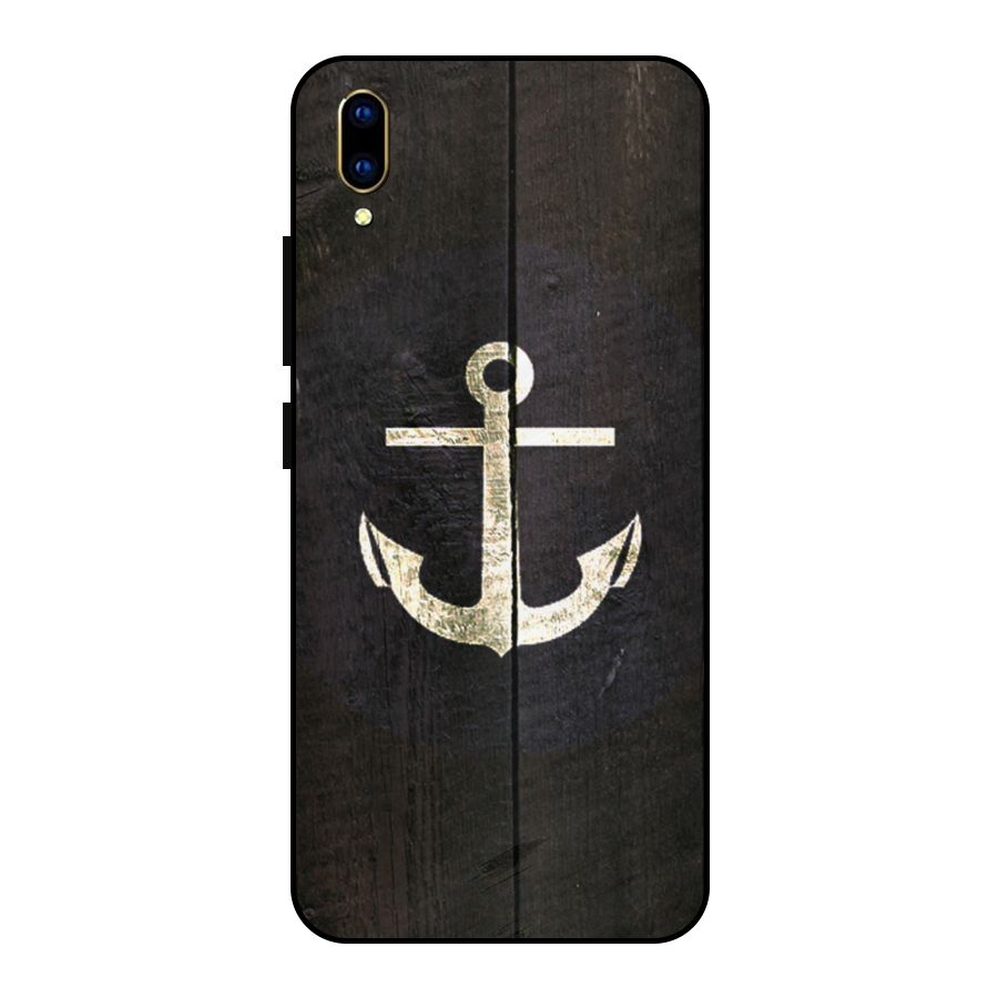 Wood Anchor Metal Back Case for Vivo V11 Pro