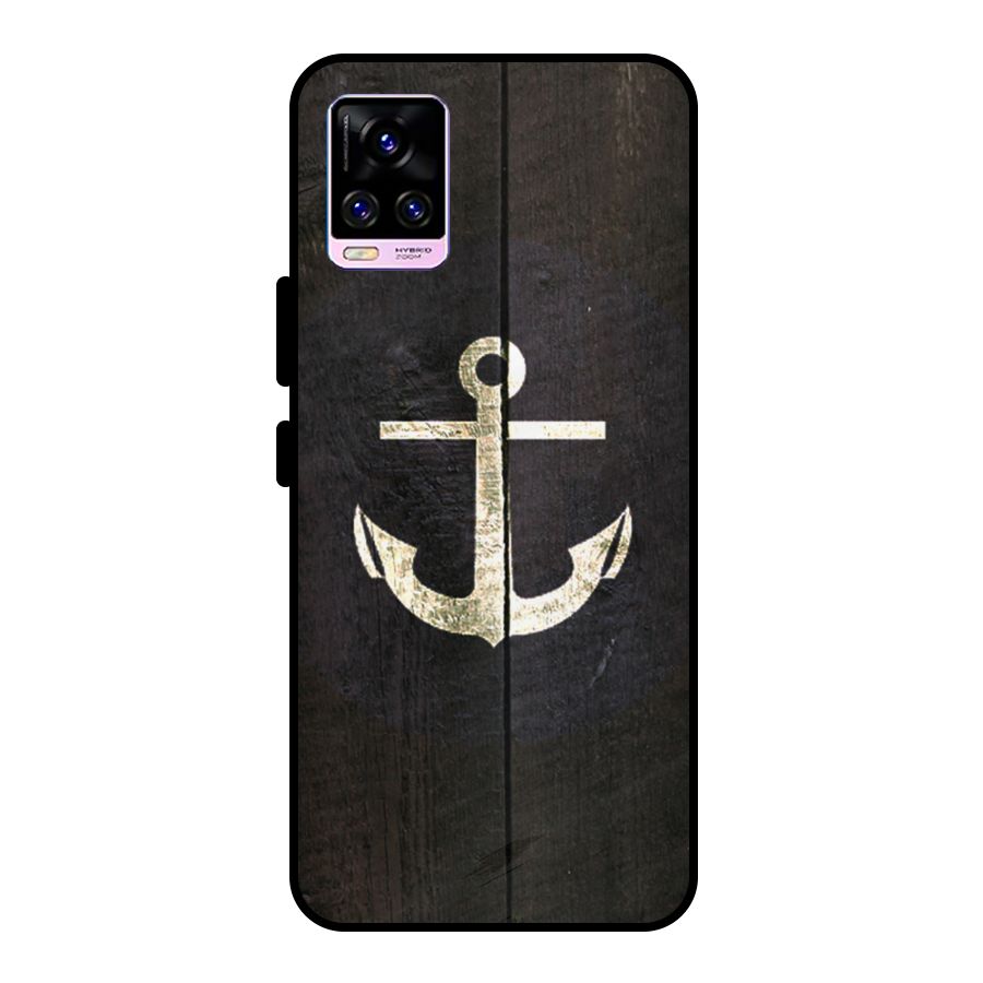 Wood Anchor Metal Back Case for Vivo V20 Pro