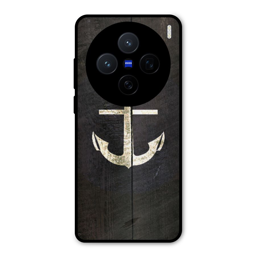 Wood Anchor Metal Back Case for Vivo X200
