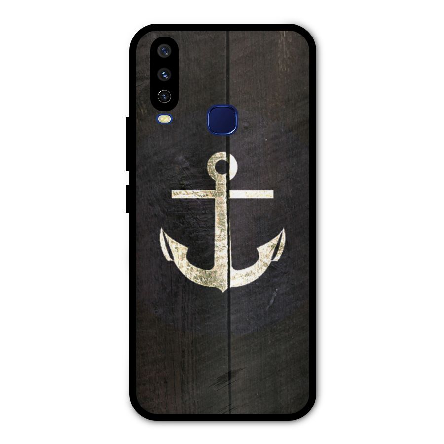Wood Anchor Metal Back Case for Vivo Y15