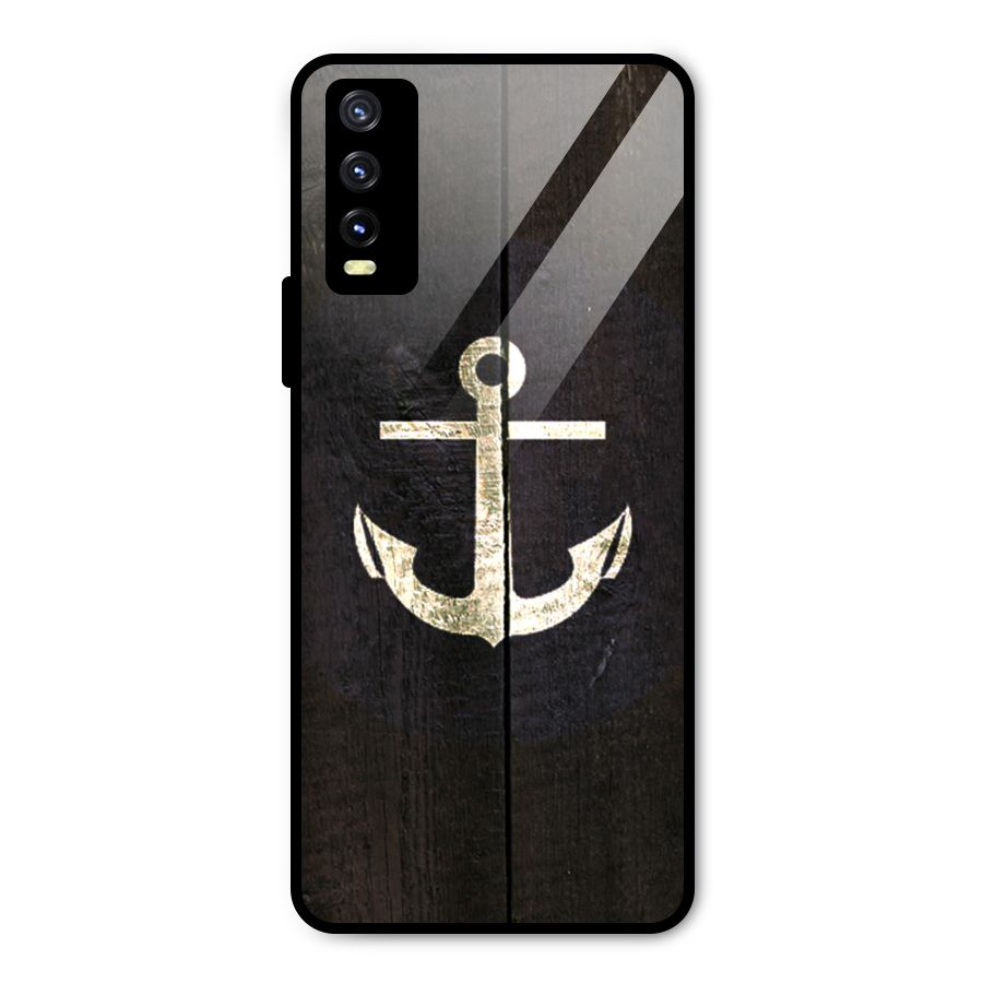 Wood Anchor Metal Back Case for Vivo Y20