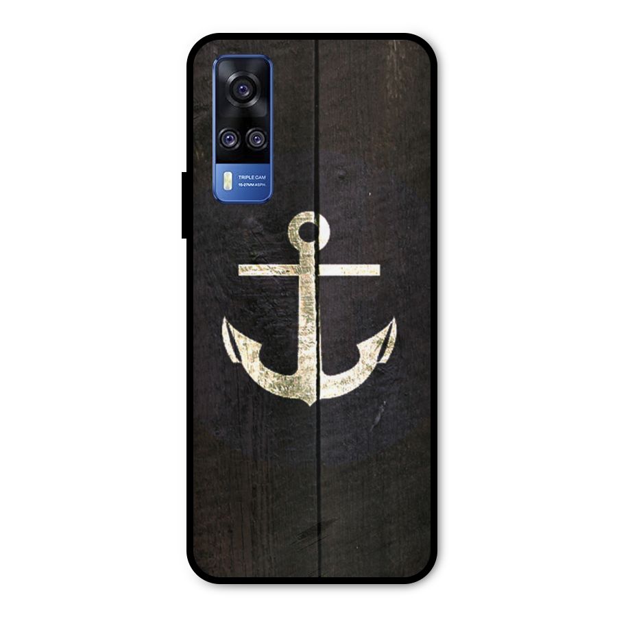 Wood Anchor Metal Back Case for Vivo Y31
