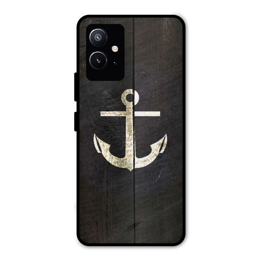 Wood Anchor Metal Back Case for Vivo Y75 5G