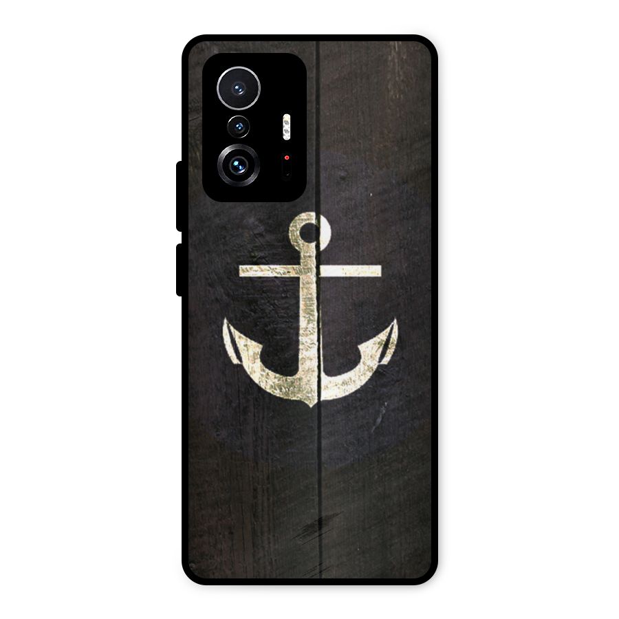 Wood Anchor Metal Back Case for Xiaomi 11T Pro