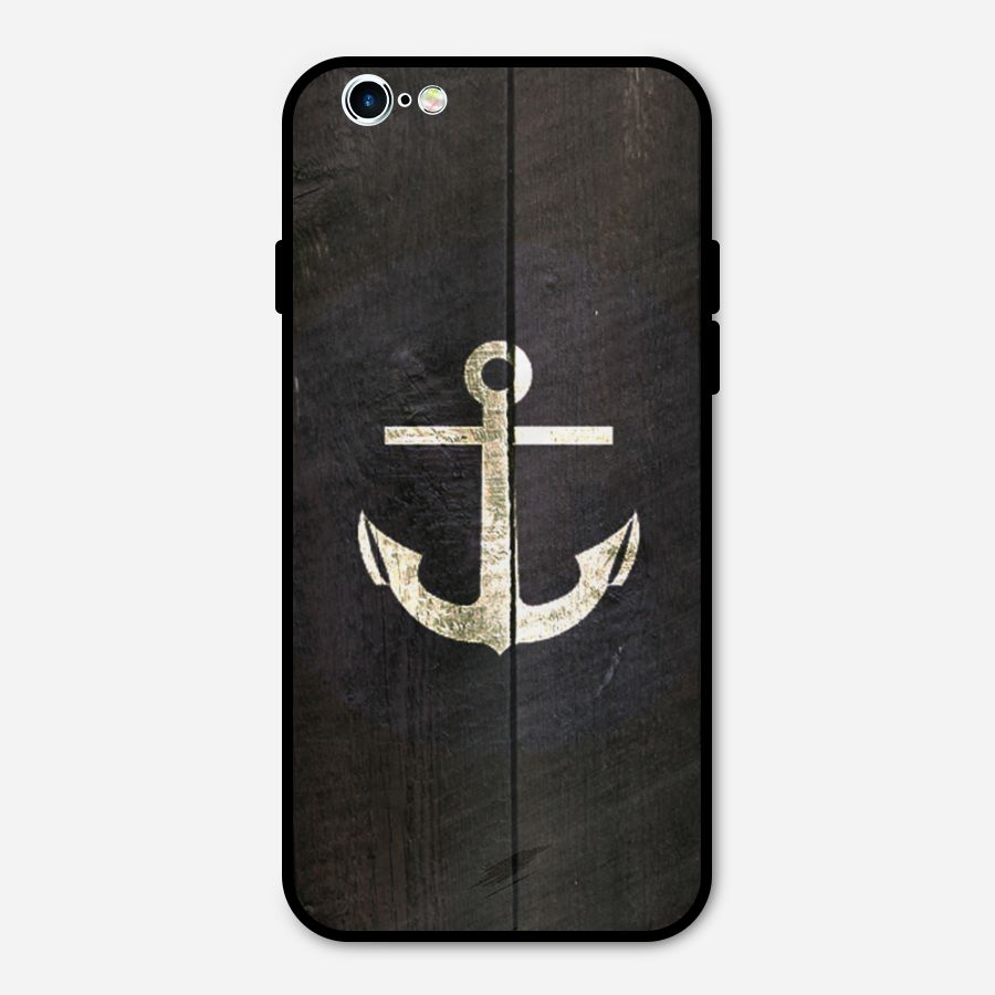 Wood Anchor Metal Back Case for iPhone 6 6s