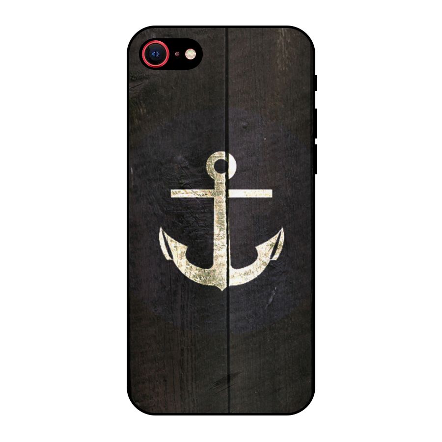 Wood Anchor Metal Back Case for iPhone 7