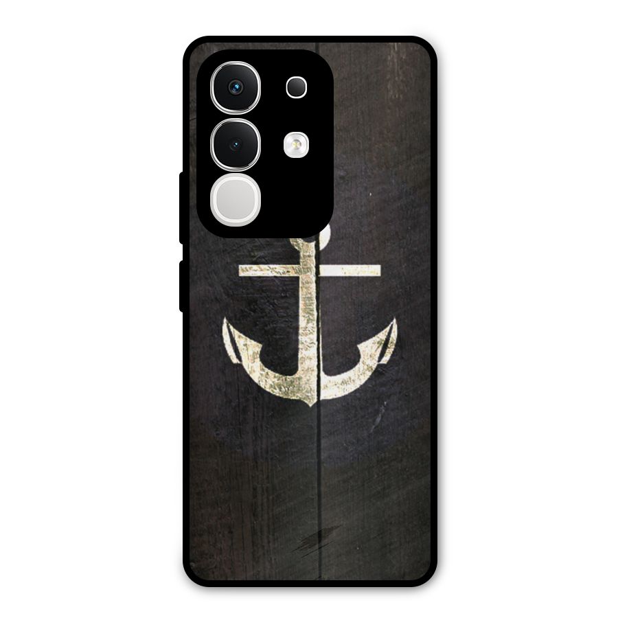 Wood Anchor Metal Back Case for iQOO Z10x
