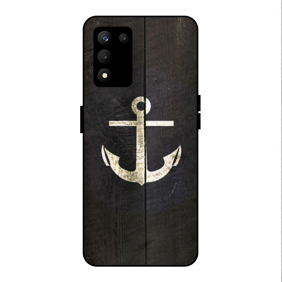 Wood Anchor Metal Back Case for realme 9 5G SE