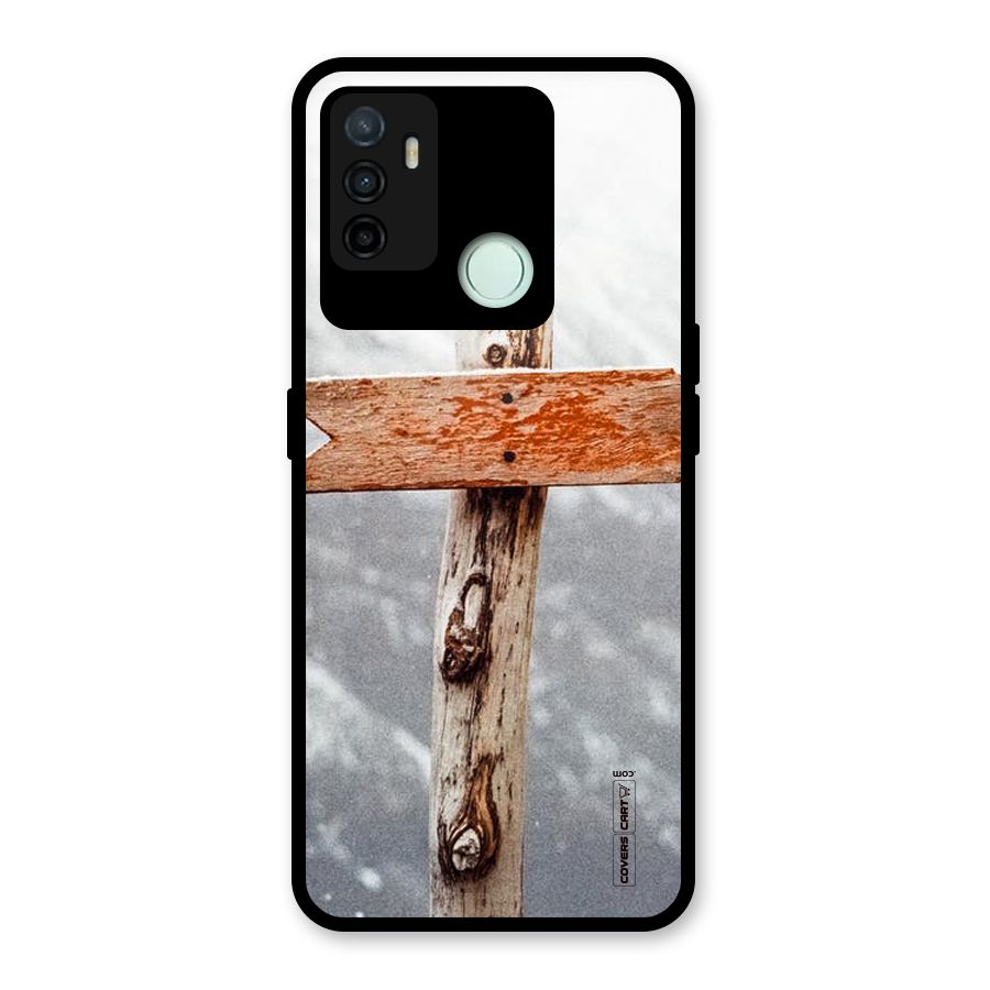 Wood And Snow Glass Back Case for Oppo A53