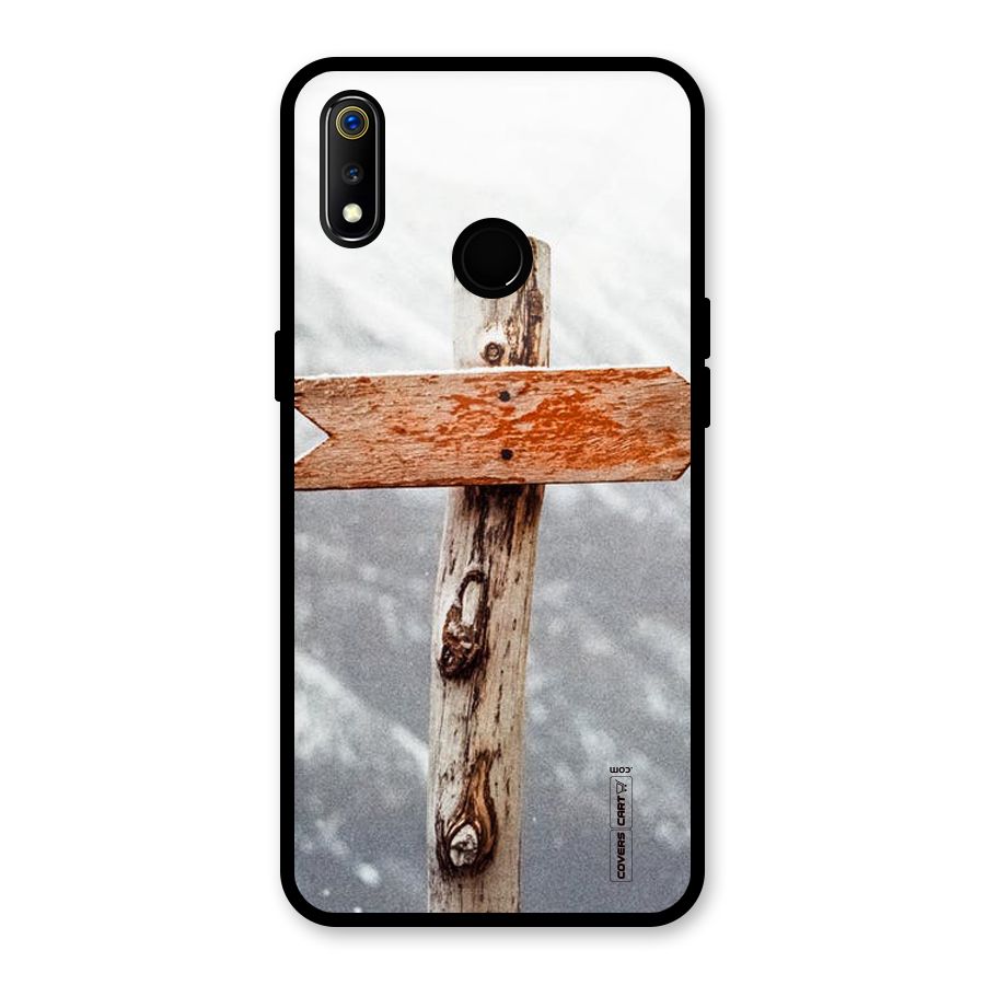 Wood And Snow Glass Back Case for Realme 3i