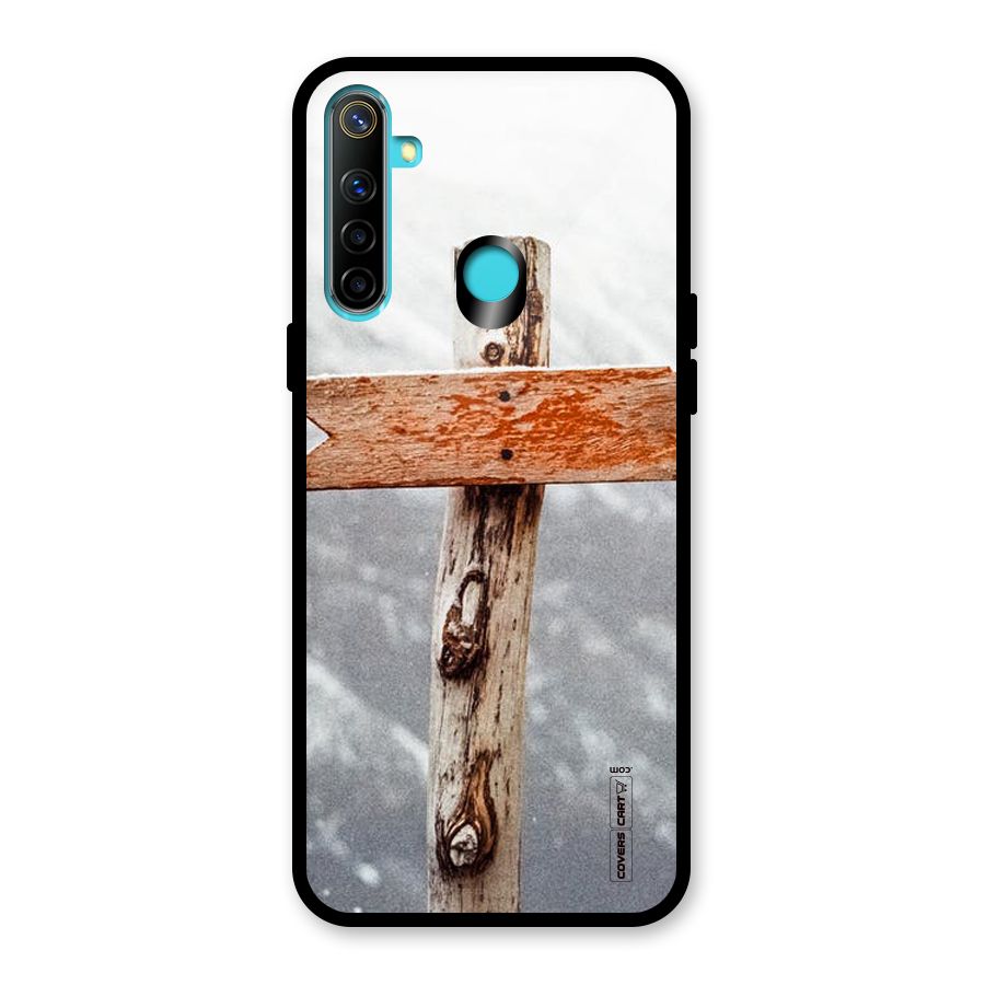 Wood And Snow Glass Back Case for Realme 5
