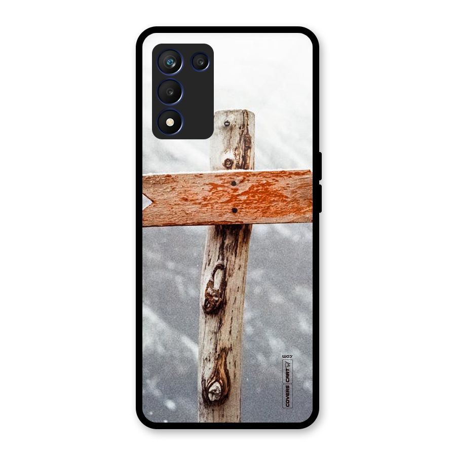 Wood And Snow Glass Back Case for Realme 9 5G Speed