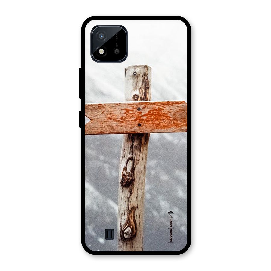 Wood And Snow Glass Back Case for Realme C11 2021