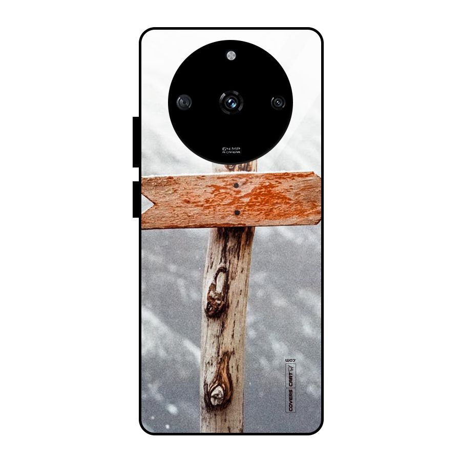 Wood And Snow Glass Back Case for Realme Narzo 60 5G