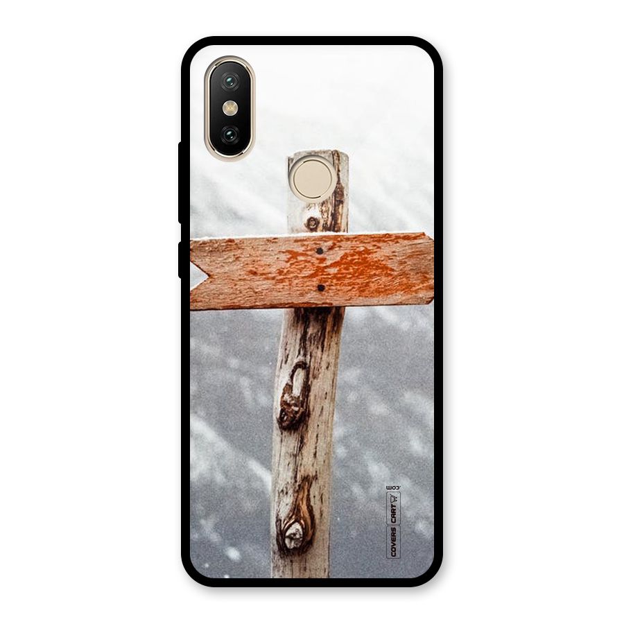 Wood And Snow Glass Back Case for Redmi A2