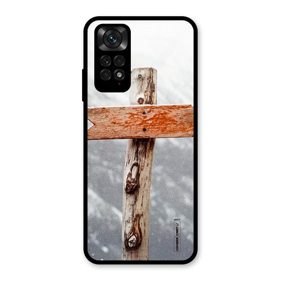Wood And Snow Glass Back Case for Redmi Note 11S
