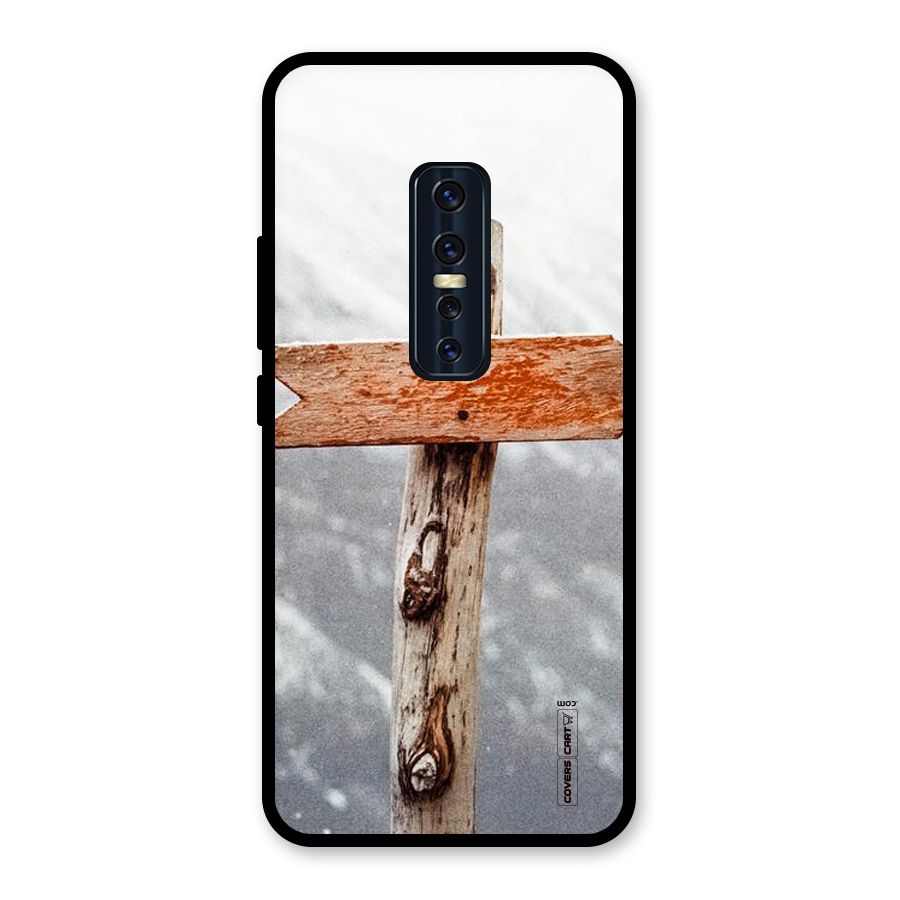 Wood And Snow Glass Back Case for Vivo V17 Pro