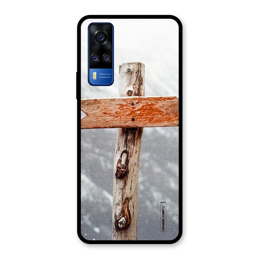 Wood And Snow Glass Back Case for Vivo Y31