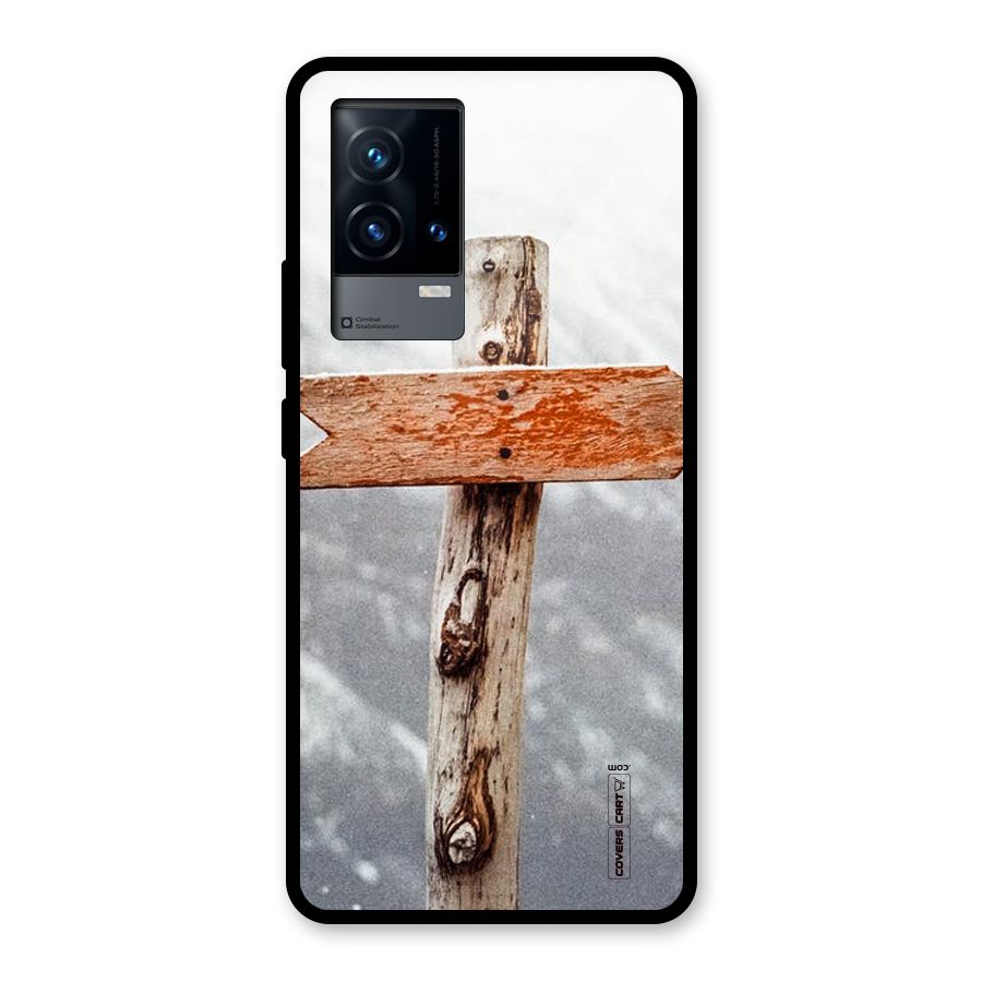 Wood And Snow Glass Back Case for iQOO 9 5G
