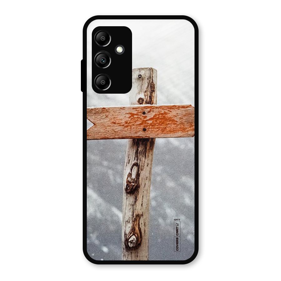 Wood And Snow Metal Back Case for Galaxy A14 5G