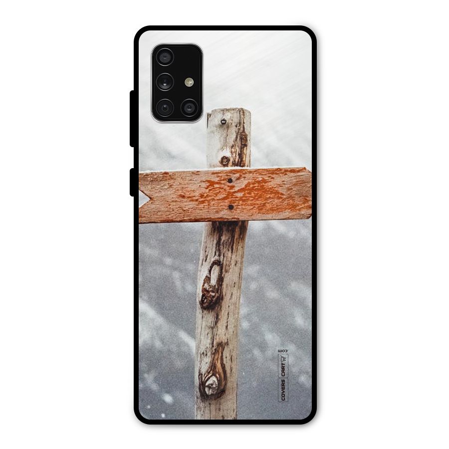 Wood And Snow Metal Back Case for Galaxy A71