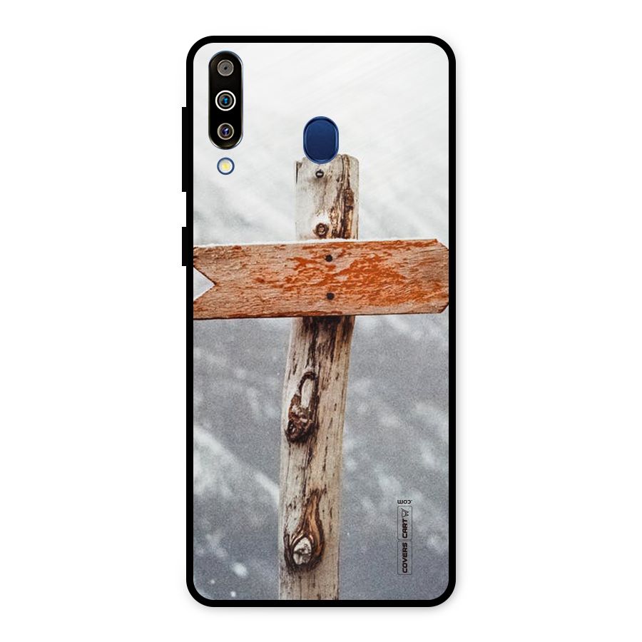 Wood And Snow Metal Back Case for Galaxy M30